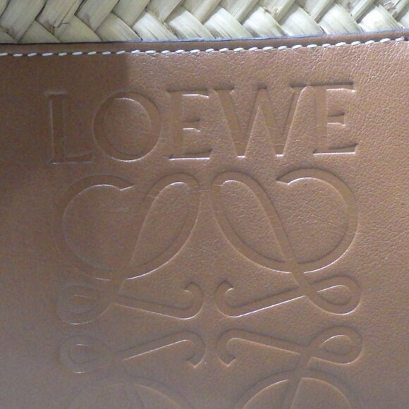Sold!!!Loewe Small Basket bag in palm leaf and calfskin - Picture 10 of 10